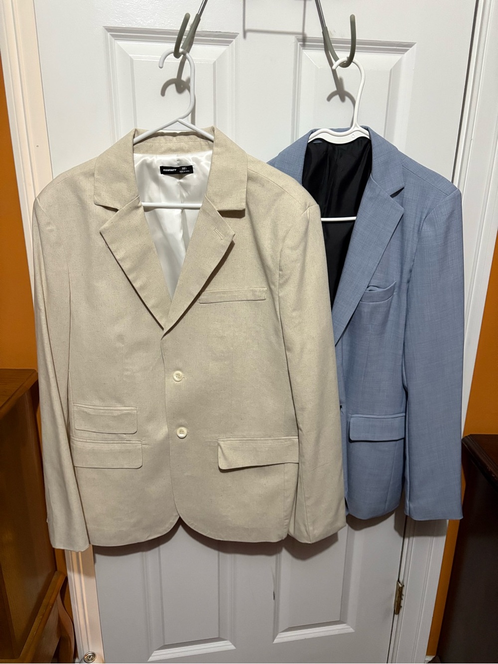 NFINITY Cream Blazer with Light Blue Sport Coat Duo